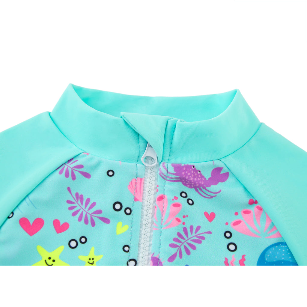 Baby/Toddler Boy One Piece Swimsuit with UPF 50+ Sun Protection Surfing Suit Swimwear