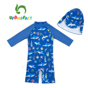 SwimZip UPF 50+ Boys Long Sleeve Sunsuit