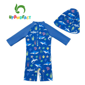 SwimZip UPF 50+ Boys Long Sleeve Sunsuit